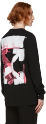 Off-White Black Acrylic Arrows Long Sleeve T-Shirt