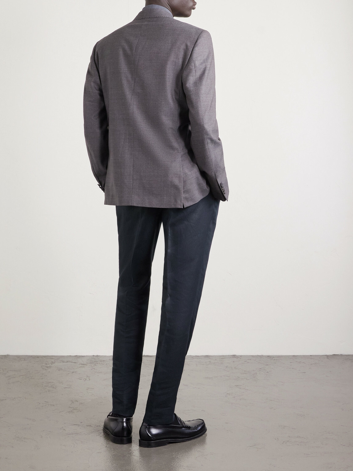 Slowear - Venezia 1951 Tapered Pleated Linen Trousers - Blue