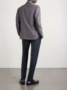 Slowear - Venezia 1951 Tapered Pleated Linen Trousers - Blue