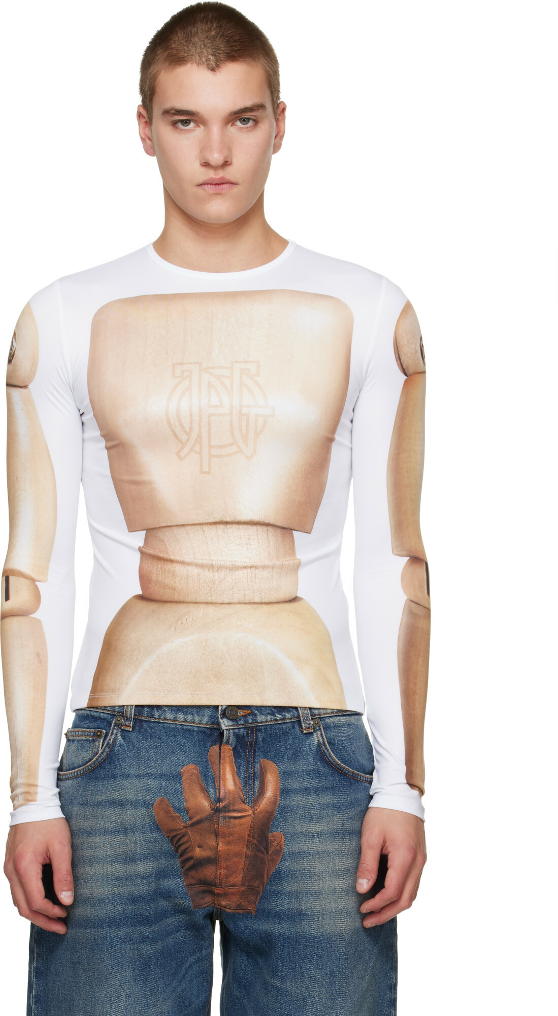 Jean Paul Gaultier Black 'The Large Gaultier' T-Shirt Jean Paul