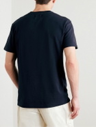 La Paz - Slim-Fit Logo-Emboidered Cotton-Piqué T-Shirt - Blue