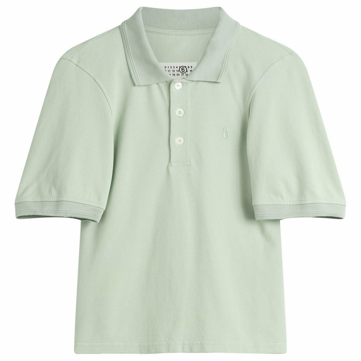 MM6 Maison Margiela Women's Polo Top in Mint