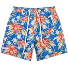 Hartford All Over Hibiscus Print Swim Short