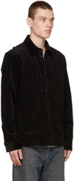 A.P.C. Black Corduroy Joe Shirt
