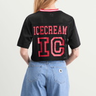 ICECREAM Women's Cropped Football Jersey in Black