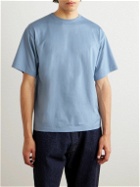 Kaptain Sunshine - Suvin Tenjiku Cotton-Jersey T-Shirt - Blue