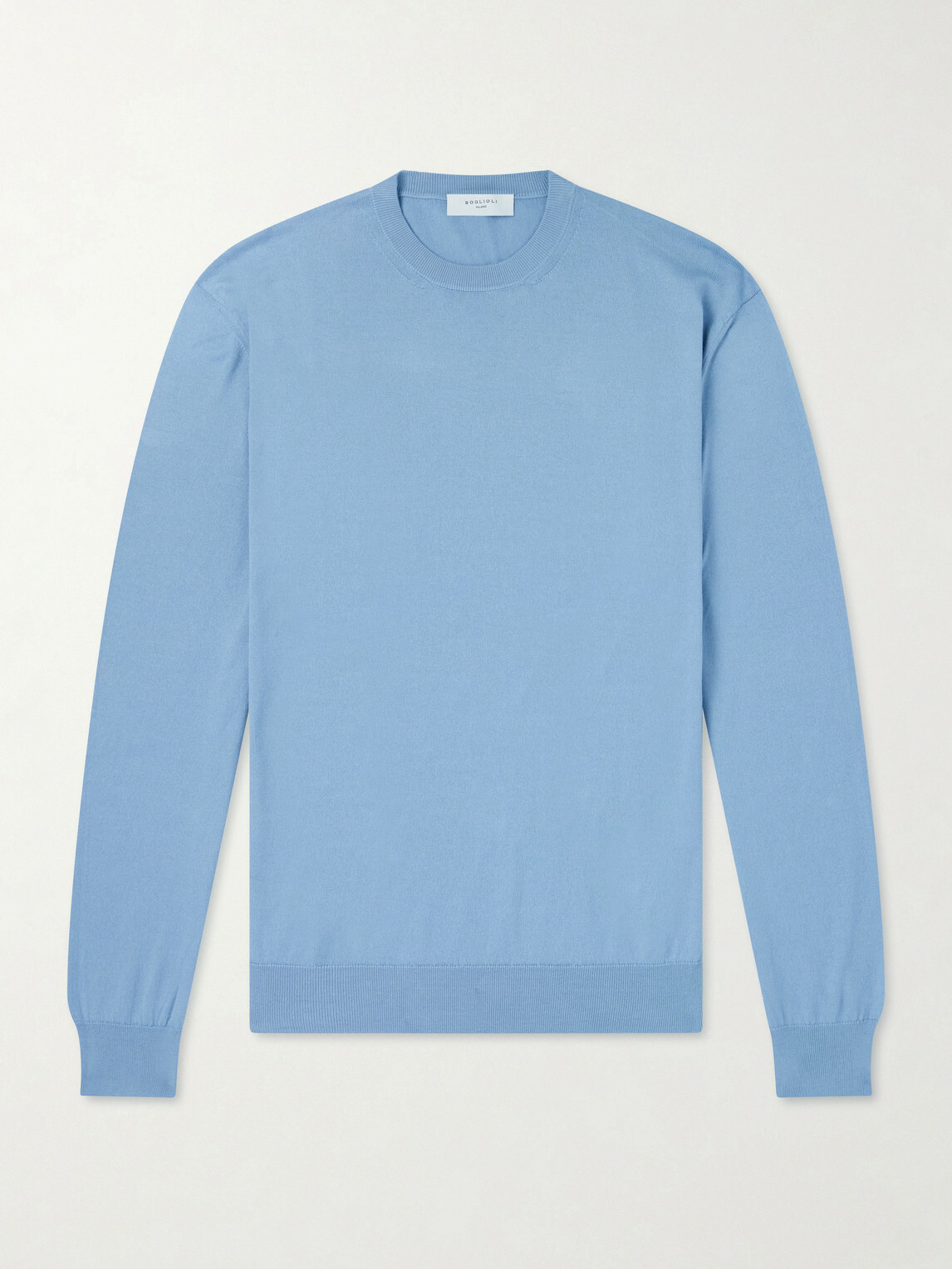 Boglioli - Cotton-Jersey Sweater - Blue