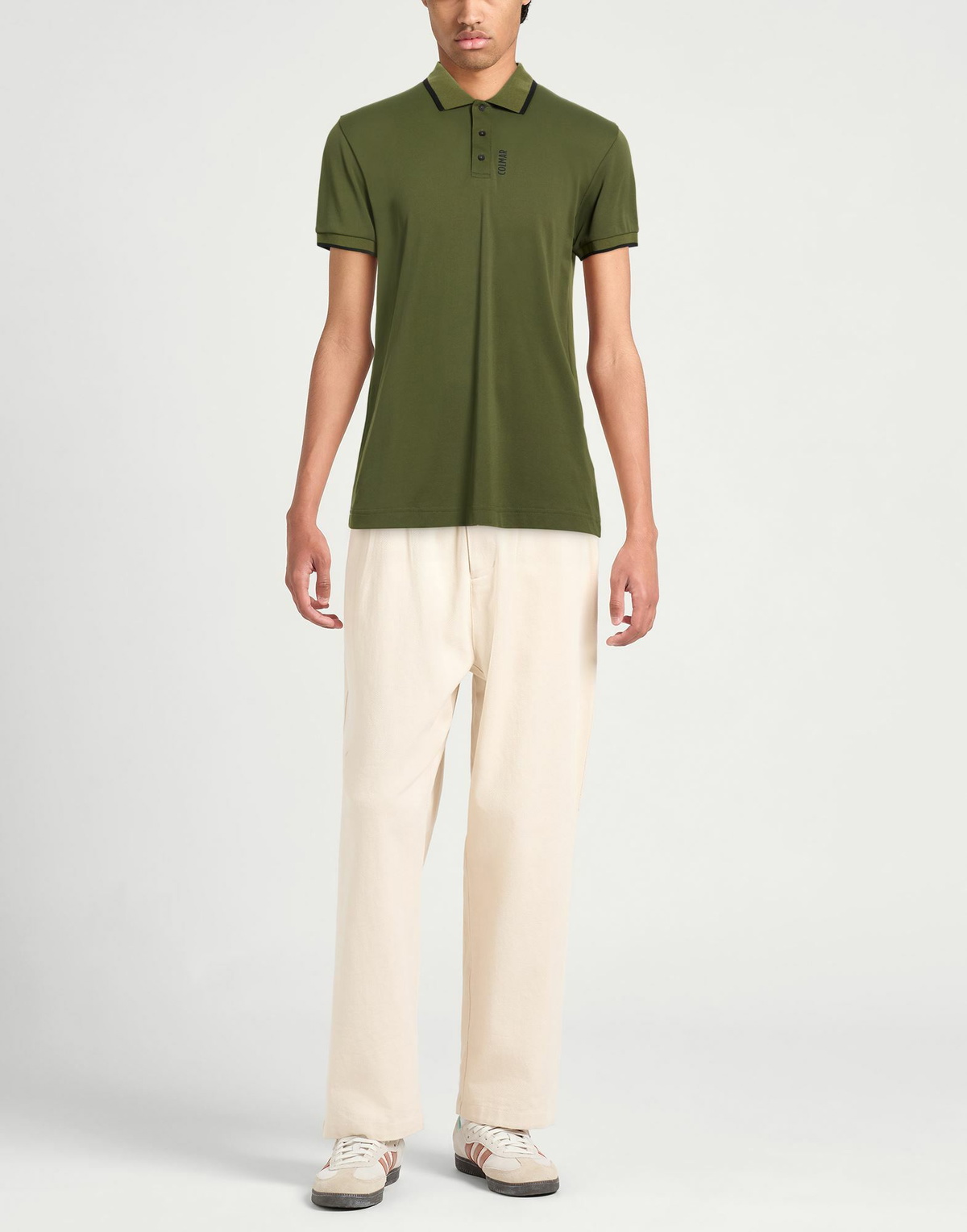 Colmar Mens Polo shirt Military in Green