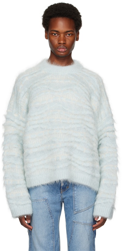Photo: Bonsai Blue Jacquard Sweater