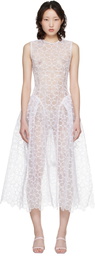 Cecilie Bahnsen White CBcate Midi Dress