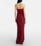 Safiyaa Drew crêpe corset gown