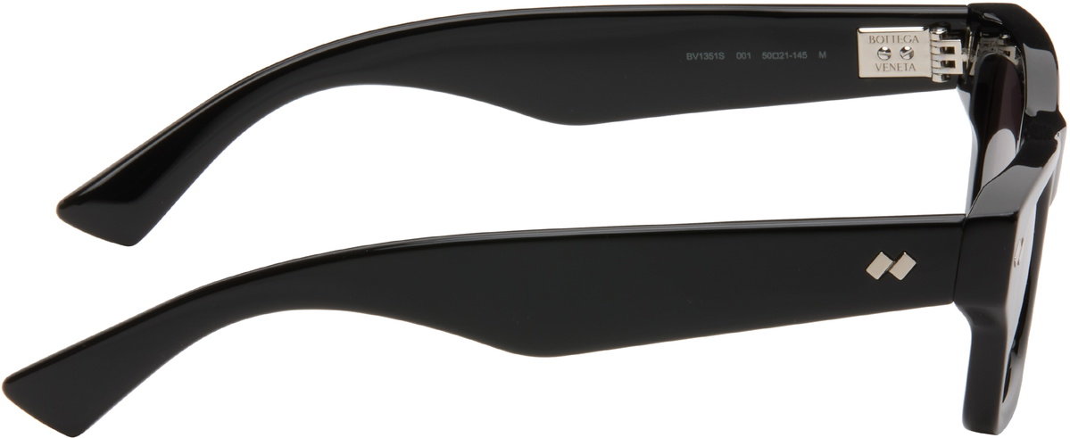 Bottega Veneta Black Dizzy Square Sunglasses