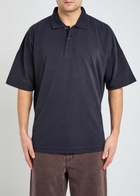 JW Anderson Logo Cotton Polo Shirt Navy