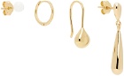 LEMAIRE Gold Piercings Earrings Set