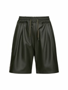 THE FRANKIE SHOP - Faux Leather Jogging Shorts