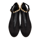 JW Anderson Black Satin Ballerina Flats