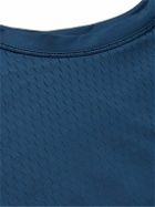 DISTRICT VISION - Air-Wear Logo-Print Stretch-Mesh Top - Blue