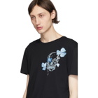 Alexander McQueen Black Embroidered Skull T-Shirt