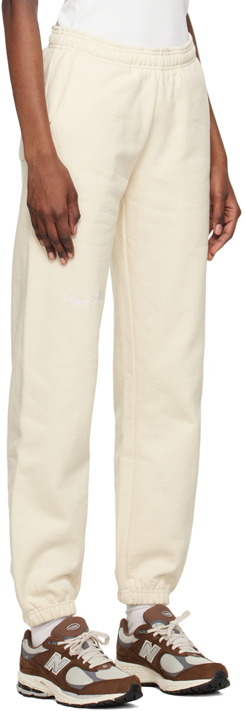 Museum of Peace & Quiet Off-White Wordmark Lounge Pants