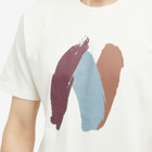 Norse Projects Men's Johannes Organic Paint N Logo T-shirt in Ecru