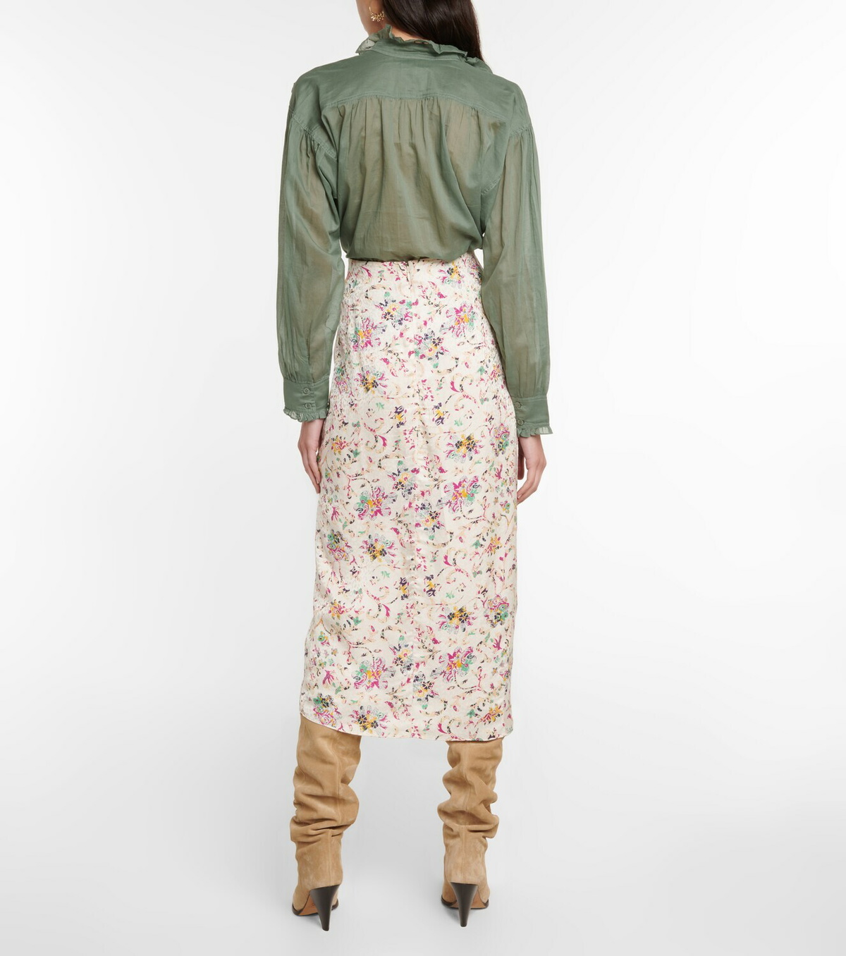 人気大割引 Marant Isabel skirt midi jacquard floral Berthe Etoile スカート