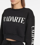 Rodarte Radarte cotton-blend crop sweatshirt