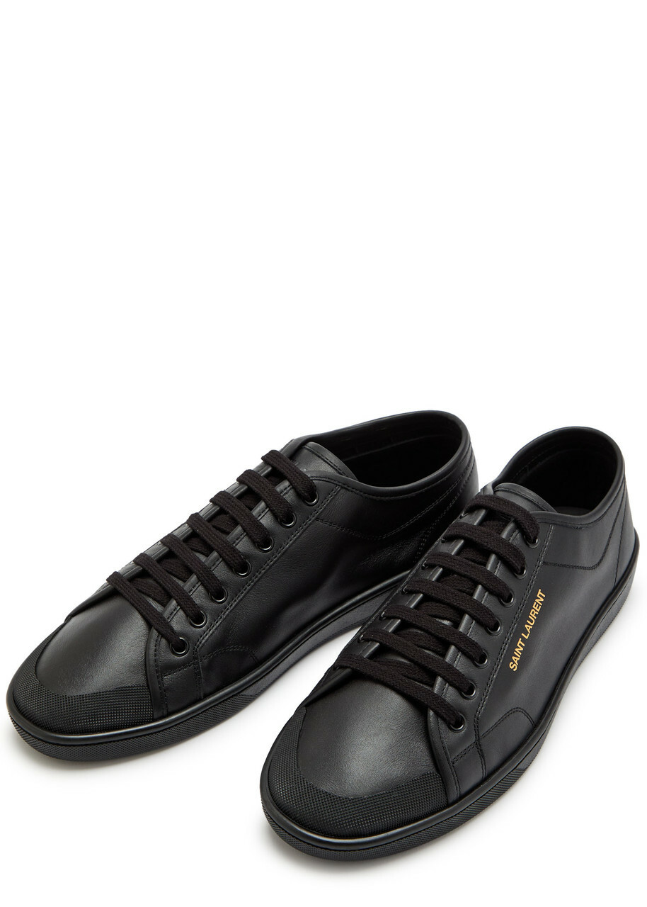 Saint Laurent Gym Leather Sneakers Black