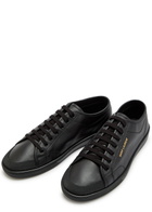 Saint Laurent Gym Leather Sneakers Black