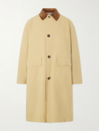 Drake's - Reversible Corduroy-Trimmed Cotton and Linen-Blend Jacket - Neutrals