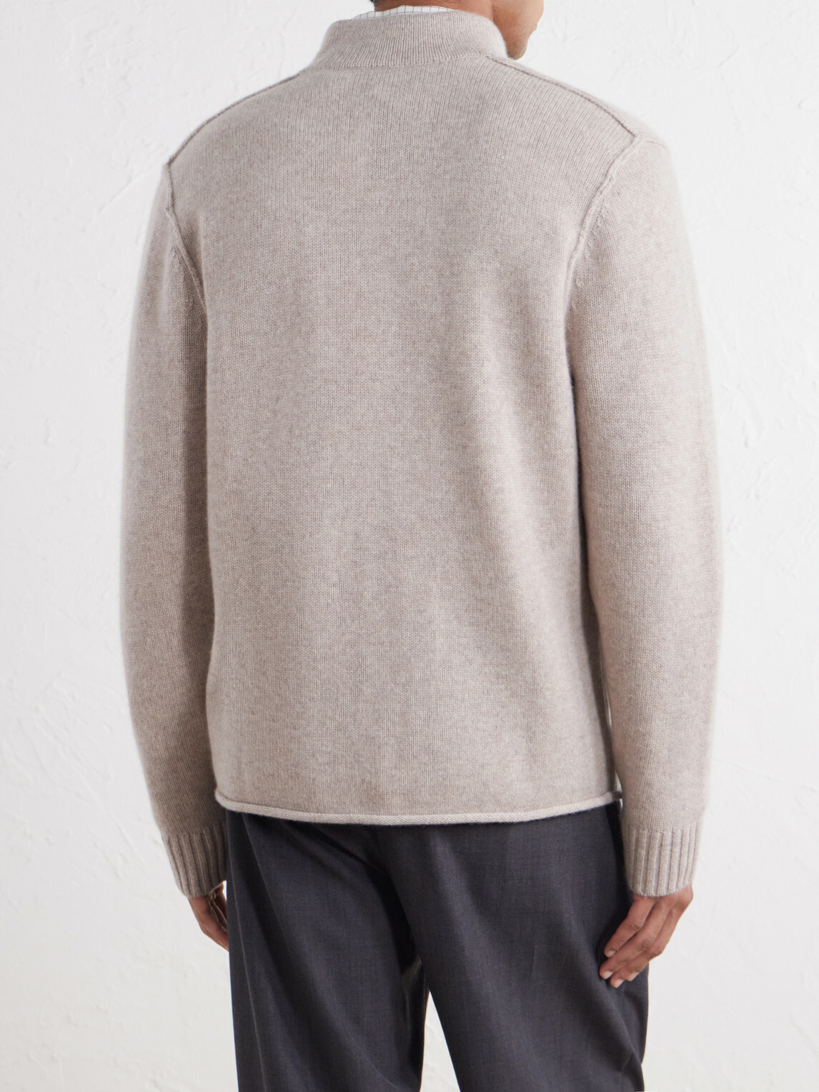 James Perse - Cashmere Zip-Up Cardigan - Neutrals