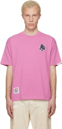 AAPE by A Bathing Ape Pink Logo Patch T-shirt