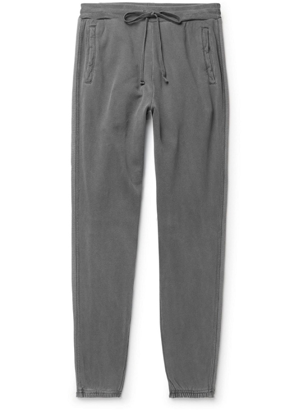 Photo: John Elliott - Cross Thermal Tapered Panelled Cotton-Jersey Sweatpants - Gray