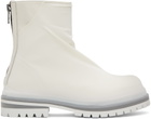 424 White Marathon Boots