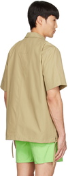 Helmut Lang Beige Nylon Shirt