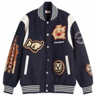 ICECREAM Men's Collegiate Patch Varsity Jacket in Navy