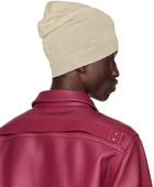 Rick Owens Off-White Cashmere Medium Beanie