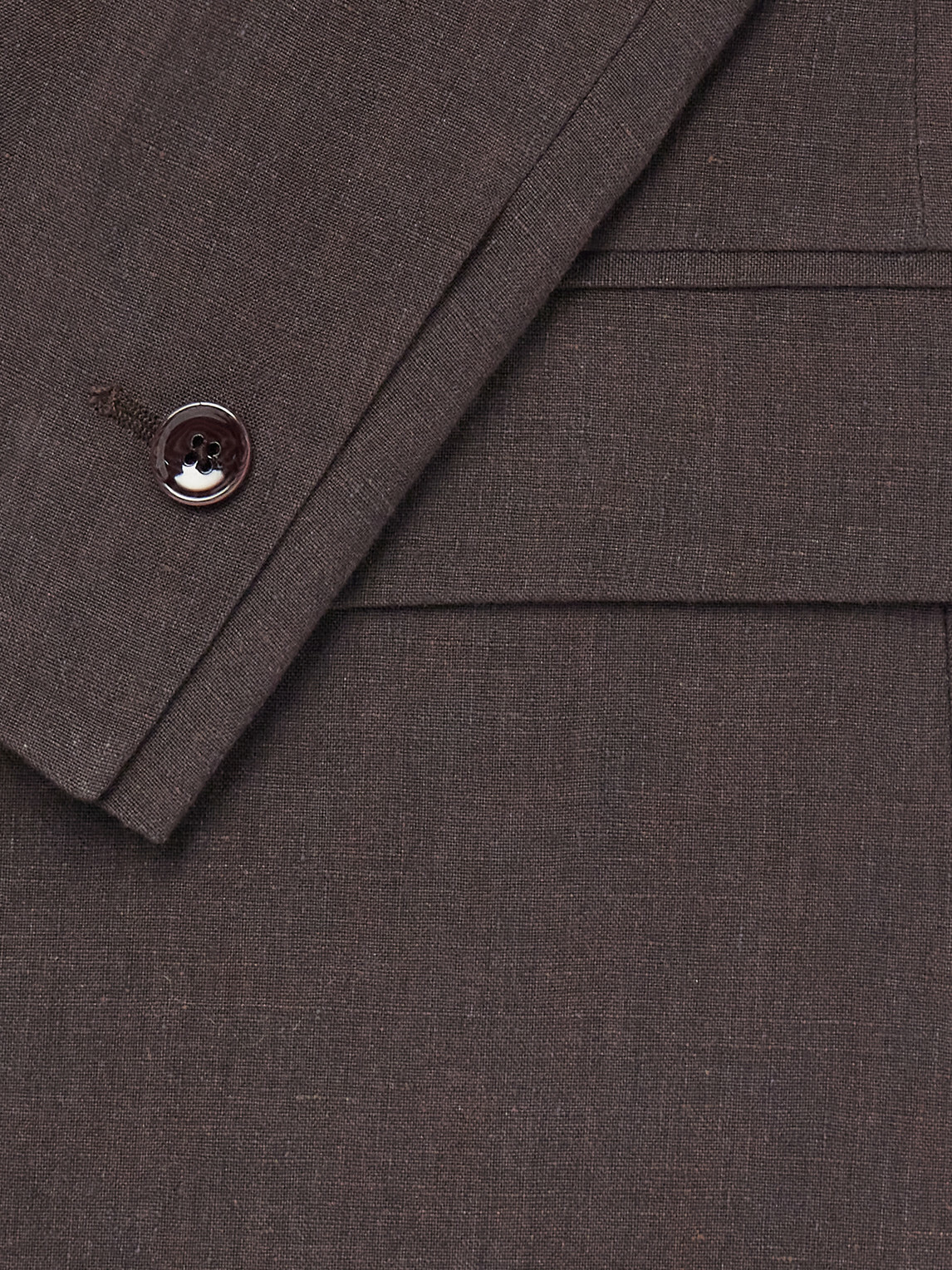 A Kind Of Guise - Shinji Shawl-Collar Linen Suit Jacket - Brown