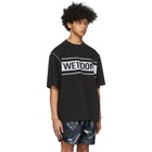 We11done Black Reflective Logo T-Shirt