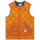 And Wander Diamond Stitch Down Vest