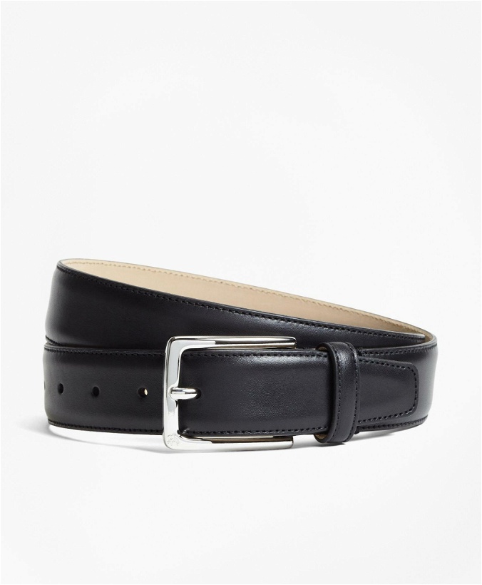 Photo: Brooks Brothers Men's 1818 Leather Belt | Black