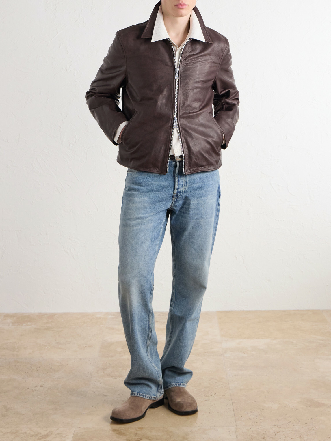 Our Legacy - Mini Leather Jacket - Brown