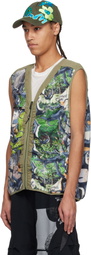 Perks and Mini Khaki Waxing Crescent Reversible Vest