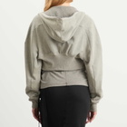 Rick Owens DRKSHDW Women's Collage Gimp Hoodie in Grey Melange