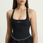 TALA Women's SkinLuxe Floaty Active Dress in Shadow Black