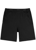 Calvin Klein Logo Stretch-cotton Pyjama Shorts Black