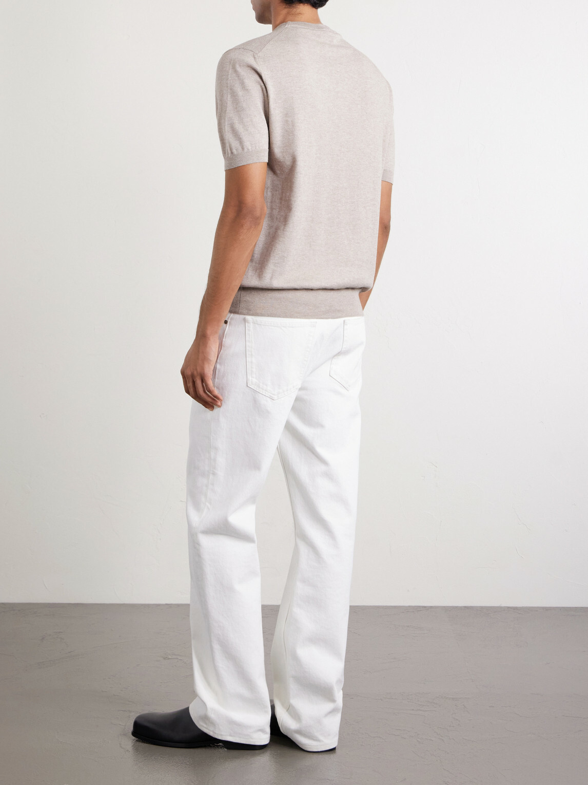 Altea - Cotton and Cashmere-Blend T-Shirt - Neutrals