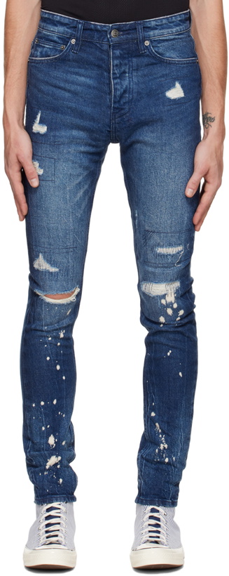 Photo: Ksubi Blue Chitch Glory Trashed Jeans