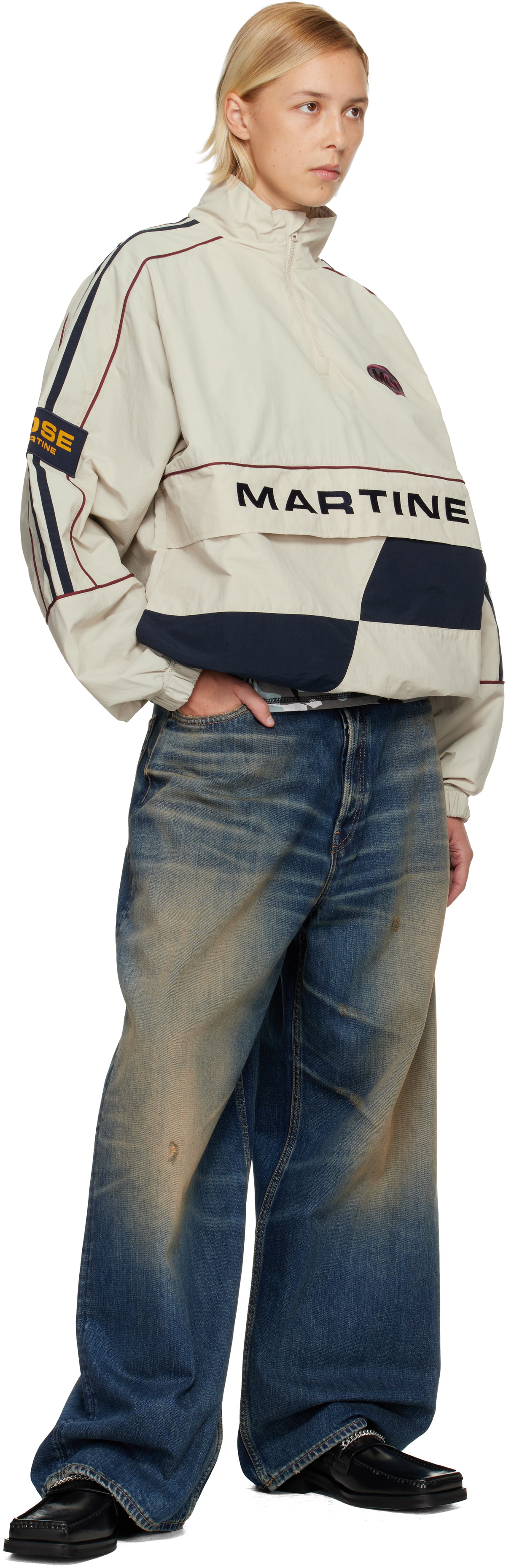 Martine Rose Beige Hockey Pullover Jacket