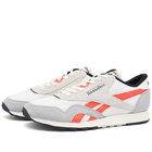 Reebok Men's Classic Nylon Vintage Sneakers in Chalk/Pure Grey/Core Black