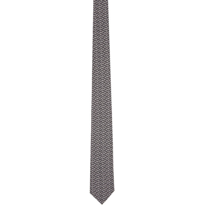 Photo: Givenchy Black Seasonal Print Chevron Tie